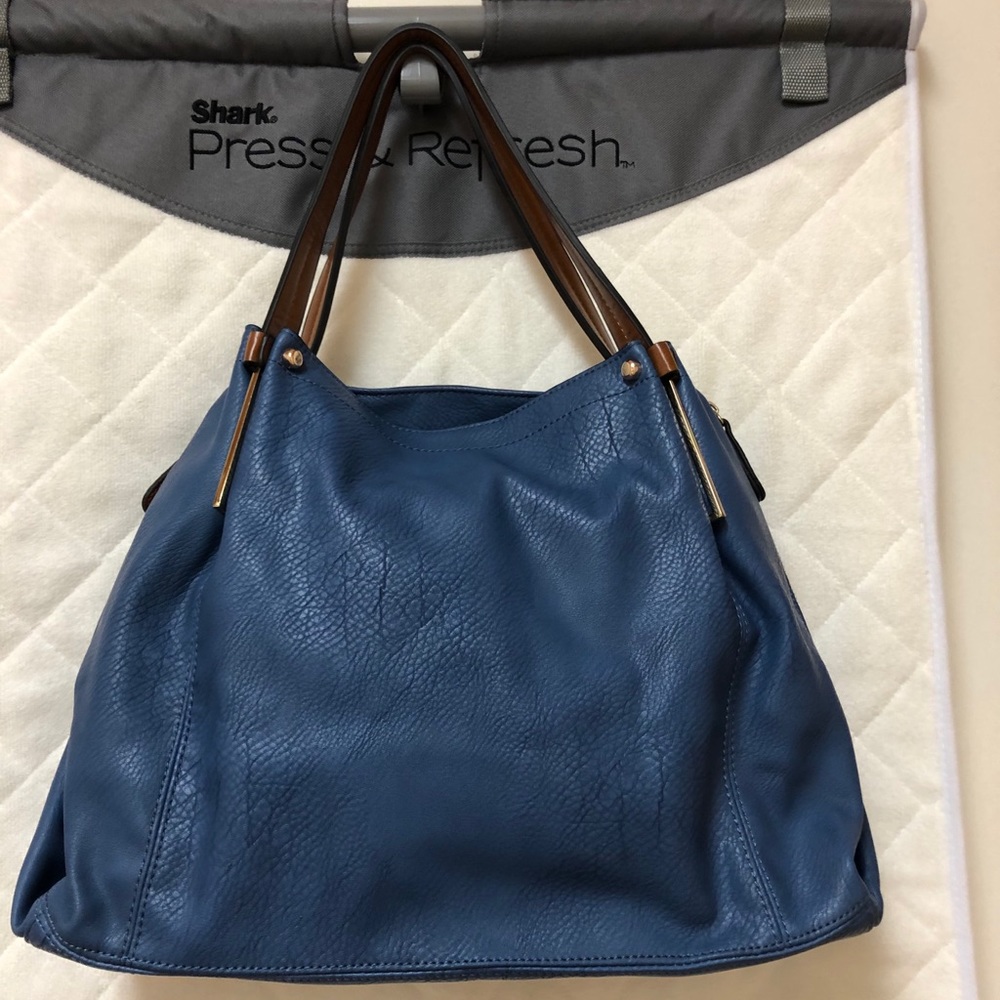 Blue hobo bag
